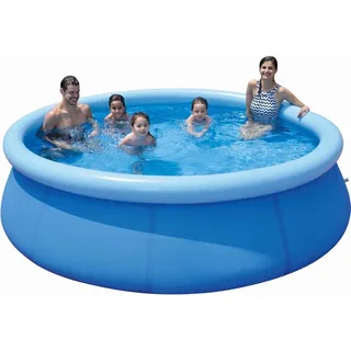 Aufblasbarer Pool, rund, 300 x 76 cm, Fassungsvermögen 3816 Liter, aus robustem Material, ideal für den Sommer.