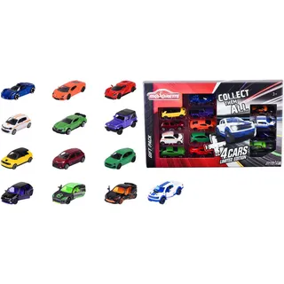 MAJORETTE 212054036 Limited Edition 10, Mega-Pack mit 9 Street Cars und 4 Autos