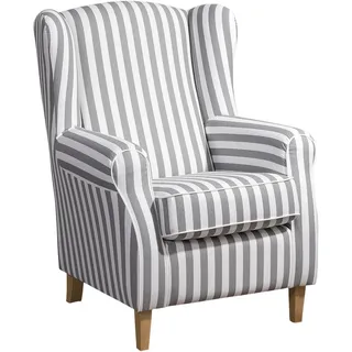 Max Winzer Ohrensessel , Weiß, Hellbraun , Textil , Buche , Uni , 77x103x86 cm , Goldenes M, Made in Europe , Wohnzimmer, Sessel, Ohrensessel