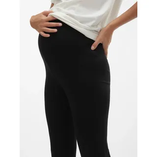 MAMA LICIOUS Umstandshose "MLBRYNJA FLARE JERSEY LEGGING A. NOOS", Damen, Gr. L (40), N-Gr, schwarz, Jersey, Obermaterial: 95% Modal, 5% Elasthan, unifarben, normal, Hosen