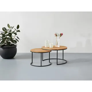 Home Affaire Couchtisch Set, Zwei Couchtische im Set, 2 Stk. tlg., beige