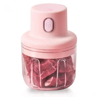 HERZBERG Herberg HG-03176: Kabelloser tragbarer elektrischer Zerkleinerer 250ml Rosa,