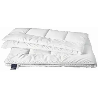 Billerbeck Ganzjahresdecke , Weiß , Textil , Füllung: Polyester , 135x200 cm , für Hausstauballergiker geeignet, temperaturausgleichend, feuchtigkeitsregulierend, strapazierfähig, weich und anschmiegsam , Heimtextilien, Kopfpolster & Bettdecken, Bettdecken, Ganzjahresdecken