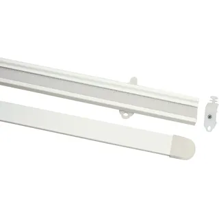 GARDINIA Paneelwagen für Flächenvorhänge weiß, mit Klettband + U-Profil, 60 cm