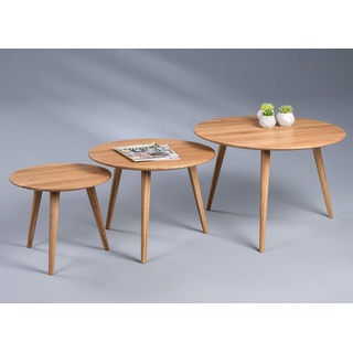 M2 Kollektion Couchtisch Oslo Holz Braun Wildeiche