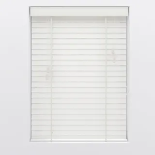 Jalousie , Weiß , Holz , Bambus , Holzoptik , 70x130 cm , Länge universell einstellbar , Heimtextilien, Vorhänge, Rollos, Jalousien
