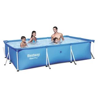 Bestway Steel Pro Schwimmbecken mit Stahlrahmen 300×201×66 cm 56404 - Blau