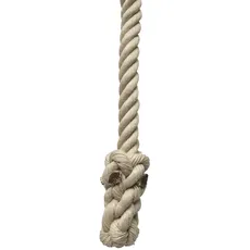WERKA PRO 3 m langes Seil, 30 mm dick, glatt, hochwertig, strukturiertes Polypropylen, universelle Verwendung, wetterfest, feuchtigkeitsbeständig, weich, vielseitig, Beige