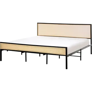 Beliani Avanton 180 x 200 cm Schwarz/Braun