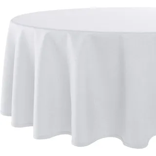 Delindo Lifestyle Tischdecke Wien Home 160 cm rund Weiß