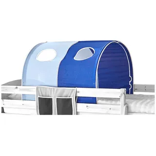 Mid.you Tunnelset , Hellblau, Dunkelblau , Metall, Textil , Uni , 100x73x87 cm , Babymöbel & Kindermöbel, Kinderzimmer & Jugendzimmer, Kinderbettzubehör