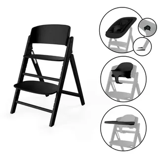 cybex Gold Hochstuhl , Schwarz , Holz, Kunststoff, Textil , Buche , massiv, Sperrholz , 47.3x81.5x62.6 cm , Fußstütze verstellbar, Sitzfläche verstellbar, zusammenklappbar, Bezug waschbar, 3-Punkt-Gurt, Tablett , Babymöbel & Kindermöbel, Babyzimmer, Hochstühle