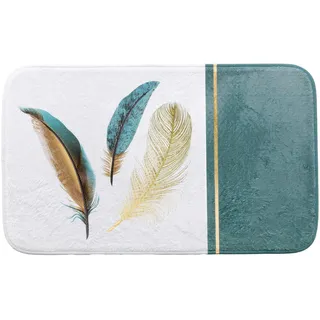 Douceur d'intérieur Plumiss Badematte (45 x 75 cm), Bedruckte Mikrofaser