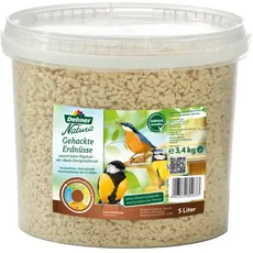 Dehner Natura Premium Wildvogelfutter, gehackte Erdnüsse schalenfrei, Ganzjahresfutter proteinreich / energiereich, hochwertiges Vogelfutter für Wildvögel, 3.4 kg