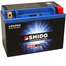 Batterie Shido Lithium LTX24HL-BS / YTX24HL-BS, 12V/21AH (Maße: 205x87x162)