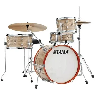 TAMA Club Jam Schlagzeug Set - 4 teilig in cremefarbener Marmoroptik und Chrom Hardware (LJK48S-CMW)