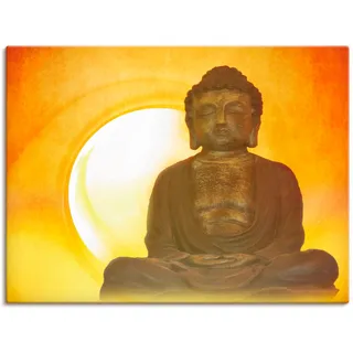 Artland Wandbild »Buddha 2«, Religion, (1 St.), als Leinwandbild, Poster, Wandaufkleber in verschied. Größen Artland orange