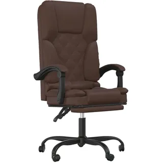vidaXL Bürostuhl mit Massagefunktion Braun Kunstleder - Braun