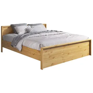 Home Affaire Bett »Luven«, aus massiver Kiefer, inklusive Lattenrost, beige