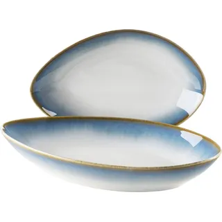 Mäser La Sinfonia Servierschalen Set 2-tlg. Blau/Weiß