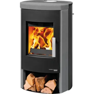 Haas+Sohn | Kaminofen BALI easy 296.17-ST perl-schwarz/grau | 6 kW