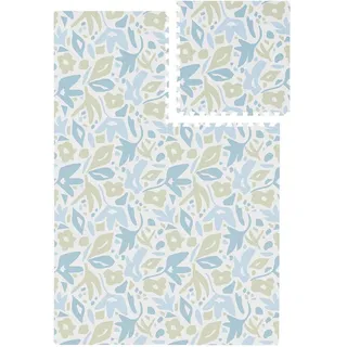 Lytte Spielmatte Flora Blau 120x180 cm , Textil , Floral , Rechteckig , 120x180 cm , für Fußbodenheizung geeignet , Teppiche und Böden, Teppiche, Kinderteppiche