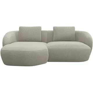 flexlux »Torino, rund, L-Form, Sofa-Ecke mit Recamiere, Longchair-Sofa« Modernes, organisches Sofa-Design, Kaltschaum, Wellenunterfederung,