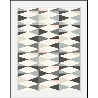 Bild QUEENCE "abstrakte Kunst", bunt (farbe rahmen: schwarz, farbe bild(er): bunt), B:30cm H:40cm T:3cm, Acrylglas, Holz, Papier, Bilder, Bild, HD Premium Poster-Druck inkl. Holzrahmen