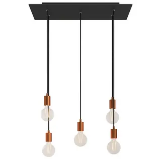 Creative Cables Rose-one Xxl 5 Falls With Light Bulb Hängelampe - Matte Black - One Size