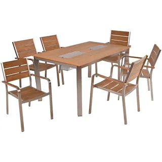 Garden Pleasure Florence Set 7-tlg. Beige