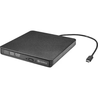 Sandberg USB-C/A DVD Burner - CD-RW (Brenner) - USB-C - Schwarz