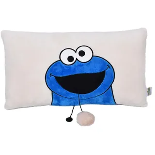 joojee GmbH Krümelmonster Premium Plüsch Kissen 40 x 60 cm Blau