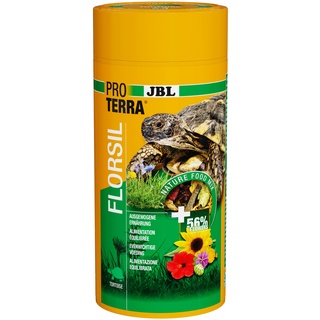 JBL Proterra FLORSIL 1 Liter Hauptfutter für Landschildkröten mit Blüten