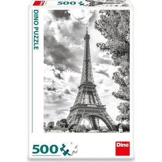 Dinotoys Dino-Puzzle schwarz-weißer Eiffelturm Paris – 500 Teile