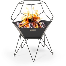 Barbecook Jura feuerkorb Garten klein, terassen Dekoration, schwarz, 42 x 70 cm