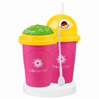 Magic Freez Slushy Maker – Slushy Becher aus Silikon – 370ml | mit 2-in-1 Strohhalm und Löffel – Slush Ice Maker für erfrischende Slushies – Slushi Cup zum Slush Eis selbermachen