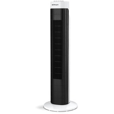 Orbegozo TW 0750 Household Tower Fan 45 W schwarz, weiß – Ventilator (schwarz, weiß, 45 W, 230 V, 50 Hz, AC, 770 mm