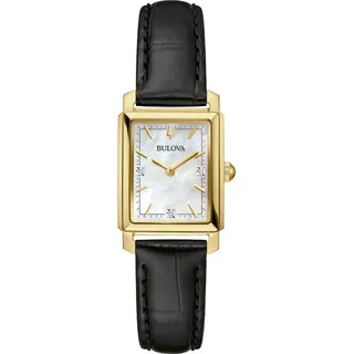 BULOVA 97P166 Damen-Armbanduhr Sutton mit Lederband