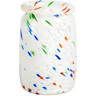 Hay Vase, Glas, bunt, Ø: 14,3 x H: 22,2cm