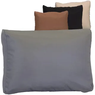 beo® Lounge-Kissen Rückenkissen 80x40cm hellgrau | Waschbar | Made in EU nach Öko-Tex Standard | Atmungsaktiv und UV-beständig | Sitzkissen Outdoor für Gartenmöbel | Gartenstuhlauflagen