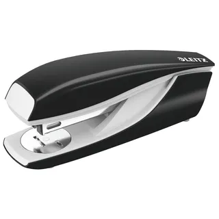 Leitz Büroheftgerät für 30 Blatt, Tacker aus Metall mit Kunststoffelementen, Inkl. 200 Heftklammern, NeXXt Serie, Schwarz, 55020095