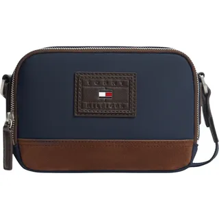 Tommy Hilfiger TH Heritage Camera Bag Umhängetasche Leder Dark Blue