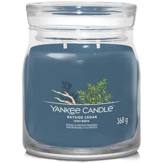 Yankee Candle Bayside Cedar Duftkerze 368 g blau
