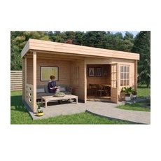 Finntherm Gartensauna Hanna-40 Naturbelassen 602 cm x 324 cm