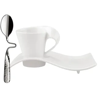 Villeroy & Boch NewWave Kaffeegedeck 3-tlg. weiß