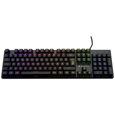 Bild von KingPin M2 Kabelgebunden, USB Gaming-Tastatur Französisch, Schwarz Beleuchte