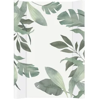 Rotho Babydesign Wickelauflage Keil (50 x 70 cm) - wickelauflage - wickeltischauflage - abwaschbar - wickelmatte - wasserdicht - Motiv Soft Tropical