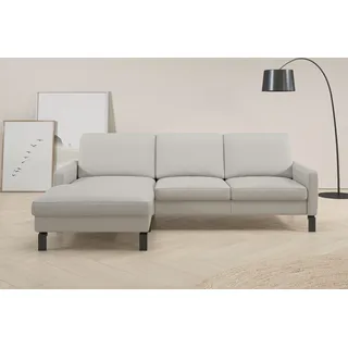Home Affaire Eckcouch Leder 2-Sitzer Weiß