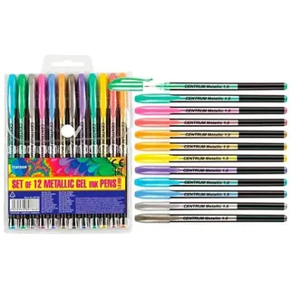 CENTRUM Metallic Gel Pen 12 ass.