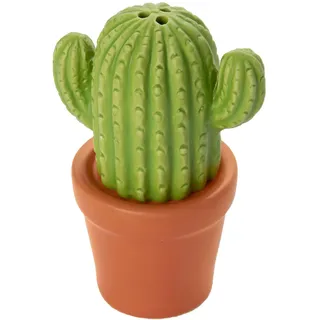 Fisura - Original Salz- und Pfefferstreuer Salz- und Pfefferset für den Tisch in Form eines Kaktus. Satz Salz- und Pfefferstreuer aus Keramik. (Kaktus, grün)